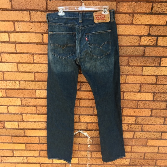 Levi’s 501 Jeans Men’s Dark Wash 32/34 - Picture 2 of 3